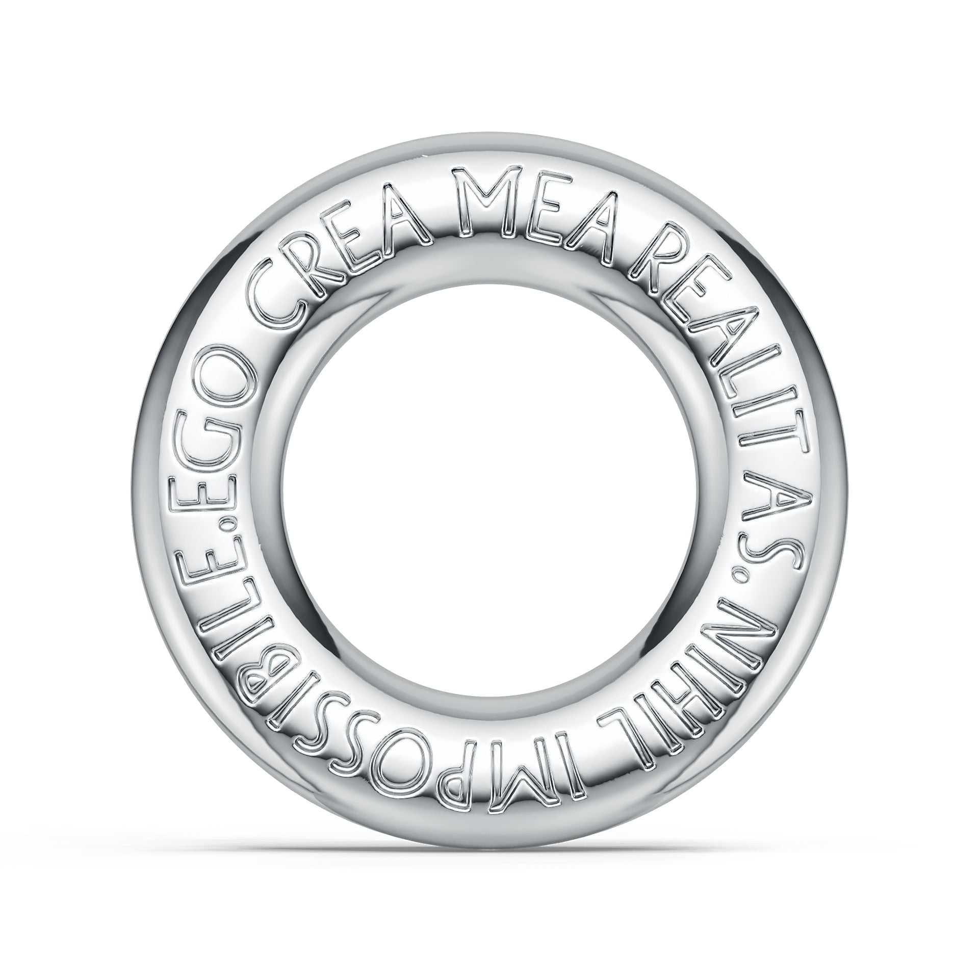 Platinum Semi Mount Pendant Setting Round Ro 6x6mm Syz Jewelry