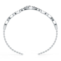 18K Gold Semi Mount Bracelet Setting Round Ro 1x1mm Diamond Accent Syz Jewelry