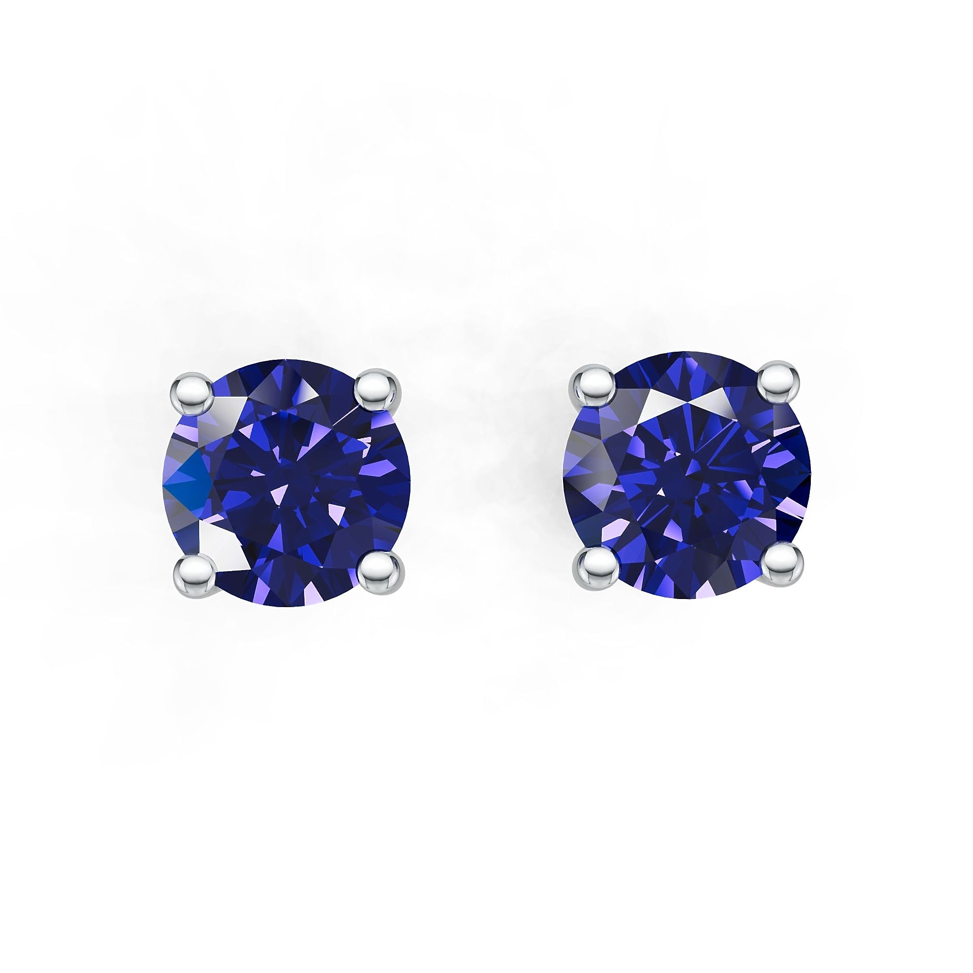 14K Gold Semi Mount Earrings Setting Round Ro Syz Jewelry