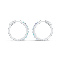 Sterling Silver Semi Mount Earrings Setting Round RD 3X3mm DHJ