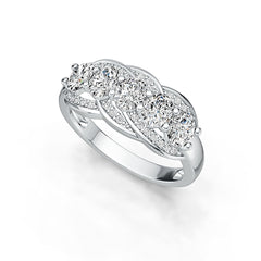 10K Gold Semi Mount Ring Setting Oval OV 5X4mm Moissanite Accent DHJ