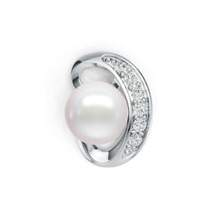 14K Gold Semi Mount Pendant Setting Round RD 8.5mm with Diamond Accent DHJ