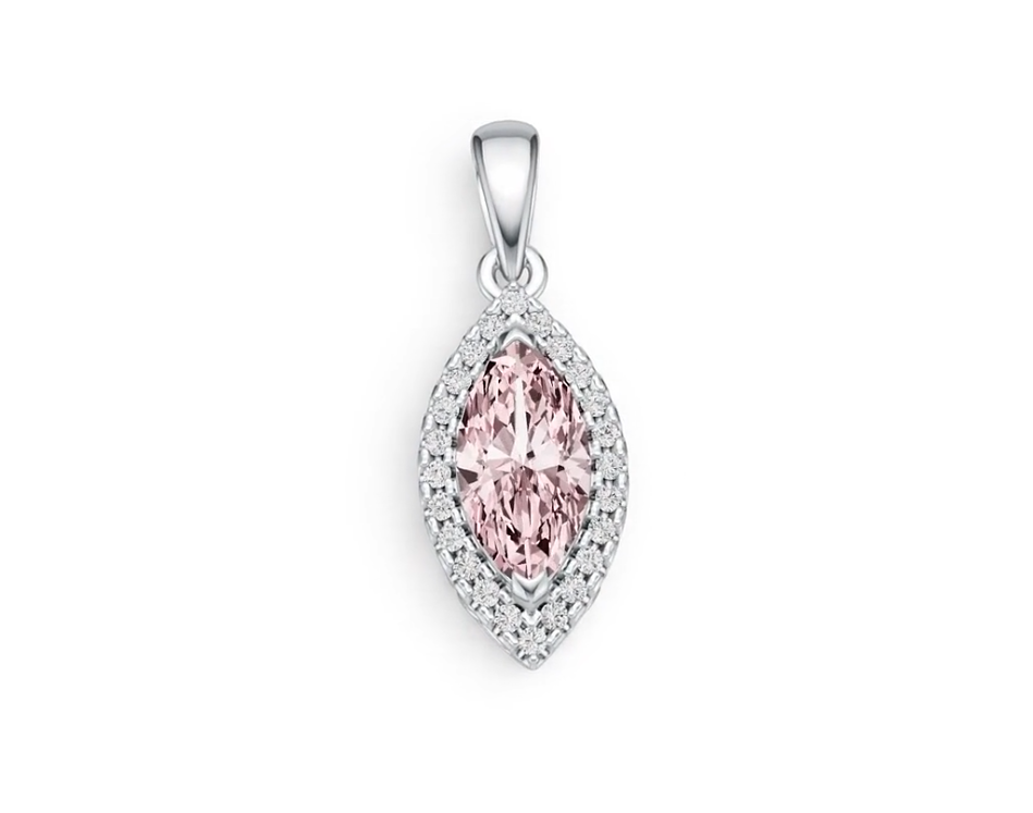 Sterling Silver Semi Mount Pendant Setting Marquise MQ 10X5mm DHJ