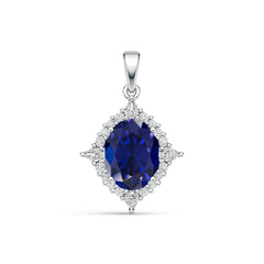 Sterling Silver Semi Mount Pendant Setting Oval Ov 10.5x8.5mm Syzjewelry