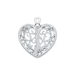 Platinum Semi Mount Pendant Setting Round Ro 6x6mm Syz Jewelry