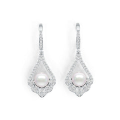 Sterling Silver Semi Mount Earrings Setting Round RD 7x7mm DHJ