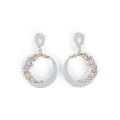 Sterling Silver Semi Mount Earrings Setting Pear PE 4X2mm DHJ