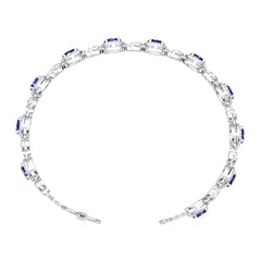 Sterling Silver Semi Mount Bracelet Setting Oval OV 6x4mm DHJ
