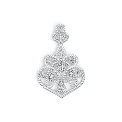 Platinum Semi Mount Pendant Setting Oval OV 7X5mm DHJ