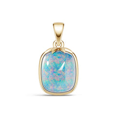 18K Gold Semi Mount Pendant Setting Round Ro 5x10mm Syz Jewelry