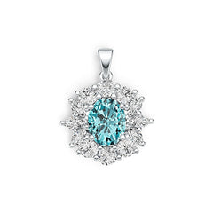 Sterling Silver Semi Mount Pendant Setting Oval OV 10X8mm DHJ