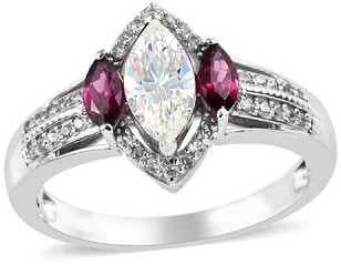 Platinum Semi Mount Ring Setting Marquise MQ 10X5mm Diamond Accent DHJ