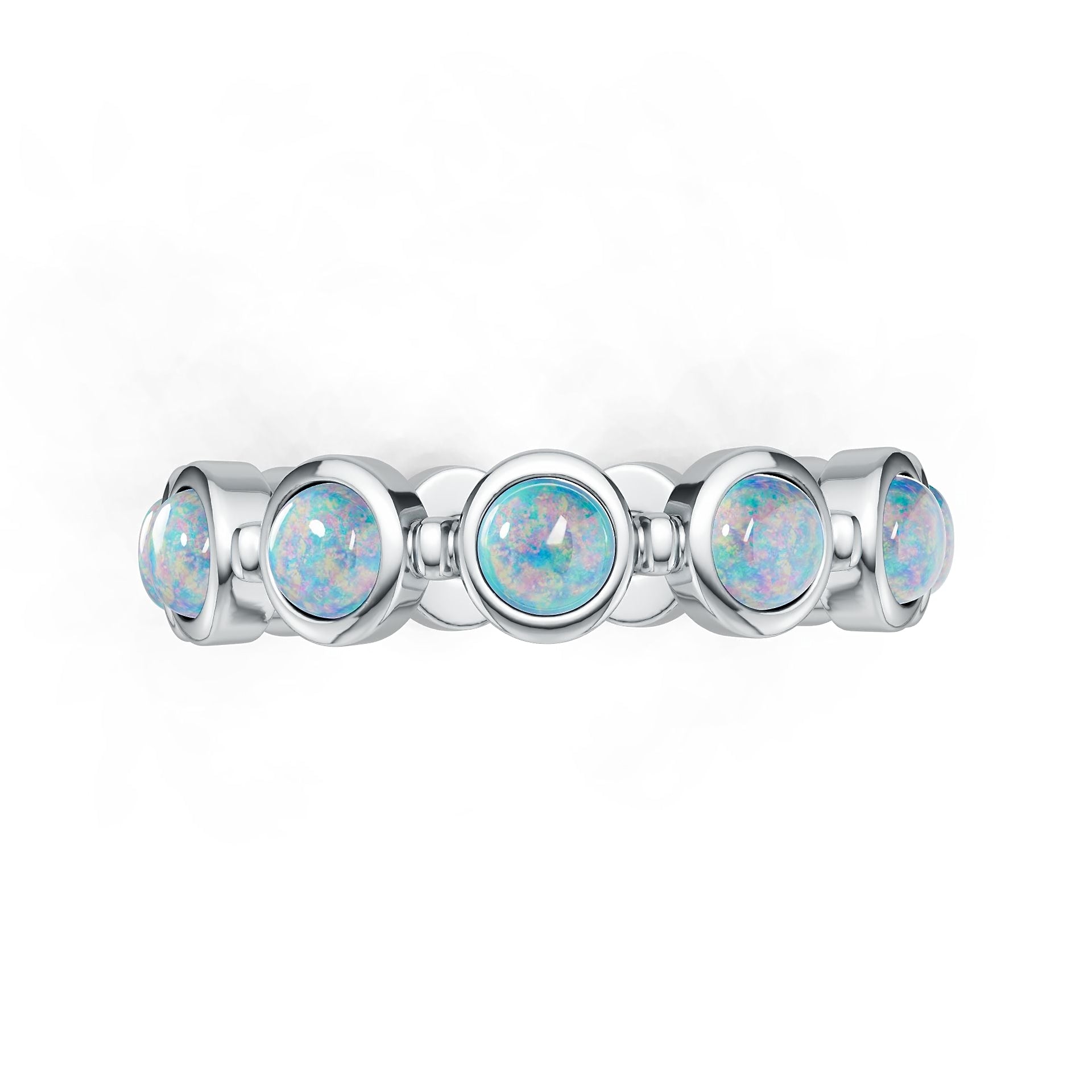 Platinum Semi Mount Ring Setting Round Ro 4x4mm Syz Jewelry