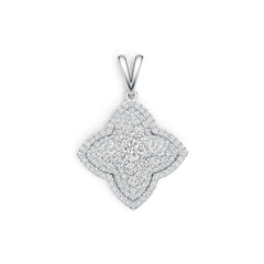 Sterling Silver Semi Mount Pendant Setting Round RD 3.5mm DHJ
