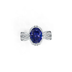 Sterling Silver Semi Mount Ring Setting Oval Ov 10x8mm Syzjewelry