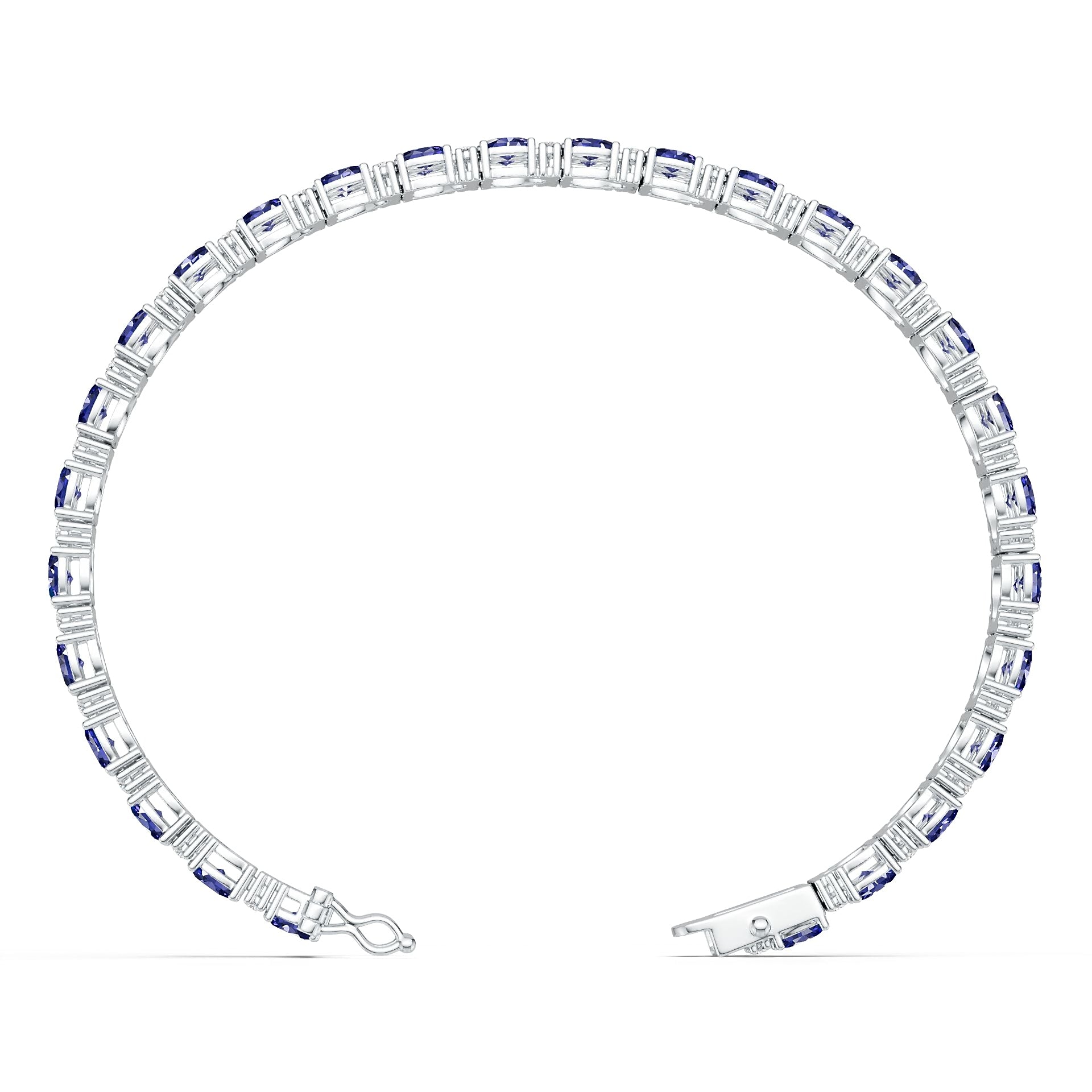 18K Gold Semi Mount Bracelet Setting Oval Ov 5x3mm Syz Jewelry
