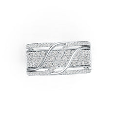 Sterling Silver Semi Mount Ring Setting Round RD 2x2mm DHJ