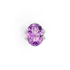 Sterling Silver Semi Mount Ring Setting Oval OV 24X18mm DHJ