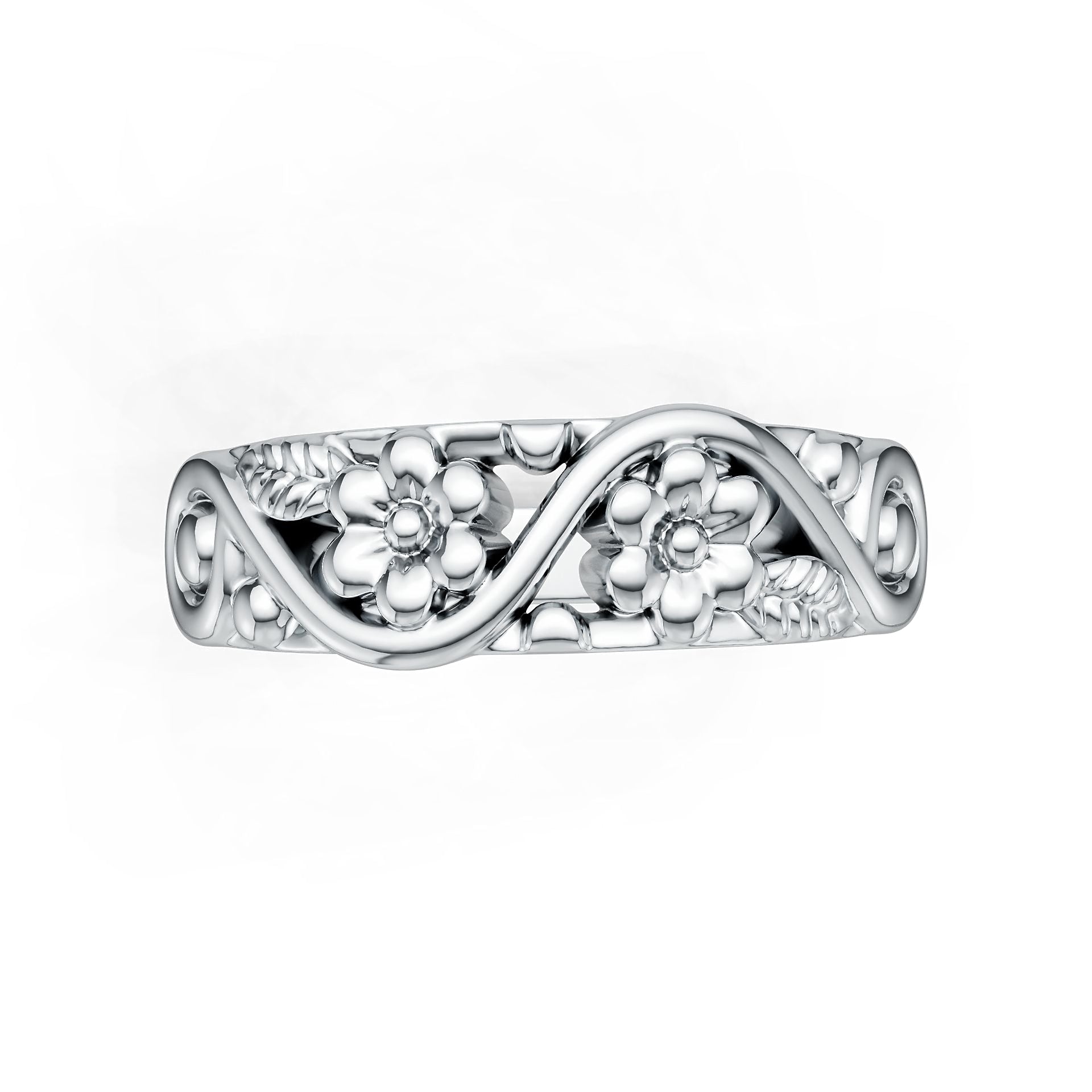 18K Gold Semi Mount Ring Setting Round Ro Syz Jewelry