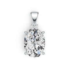 Sterling Silver Semi Mount Pendant Setting Oval OV 14X10mm DHJ