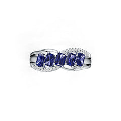 Sterling Silver Semi Mount Ring Setting Emerald Em 4x3mm Syzjewelry