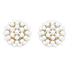 Platinum Semi Mount Earrings Setting Round Ro 3x3mm Syz Jewelry