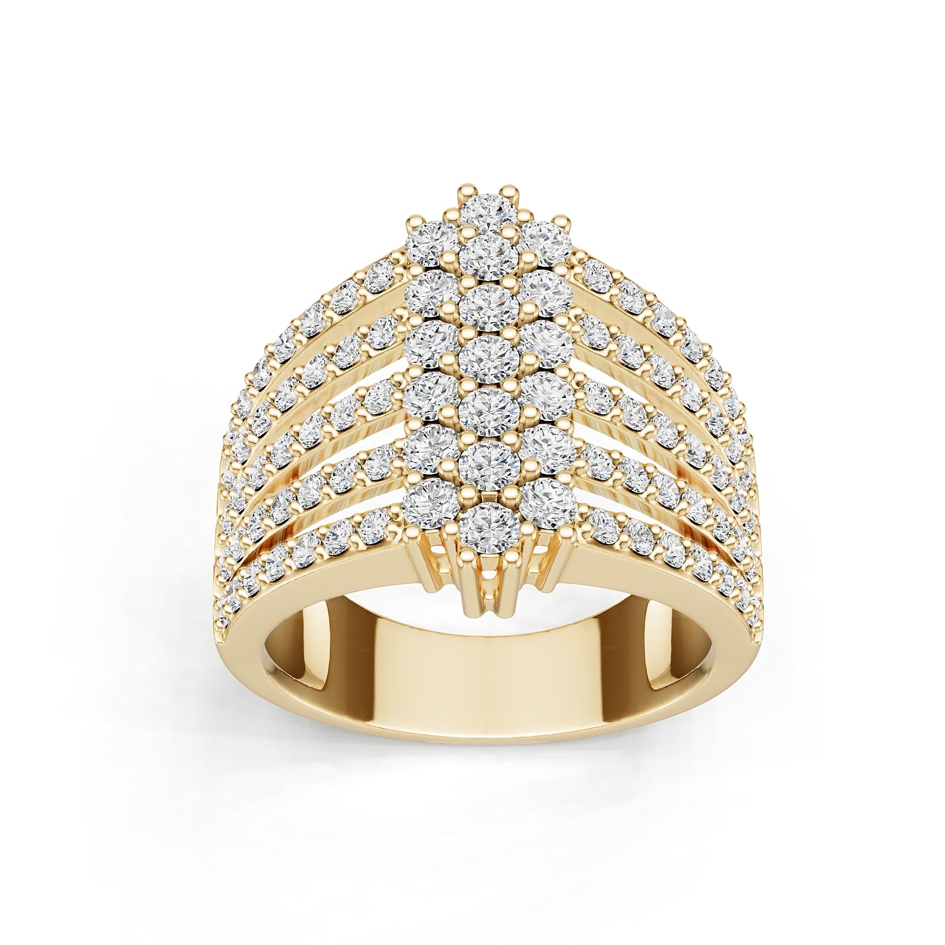 10K Gold Semi Mount Ring Setting Round Ro 6x6mm Syz Jewelry
