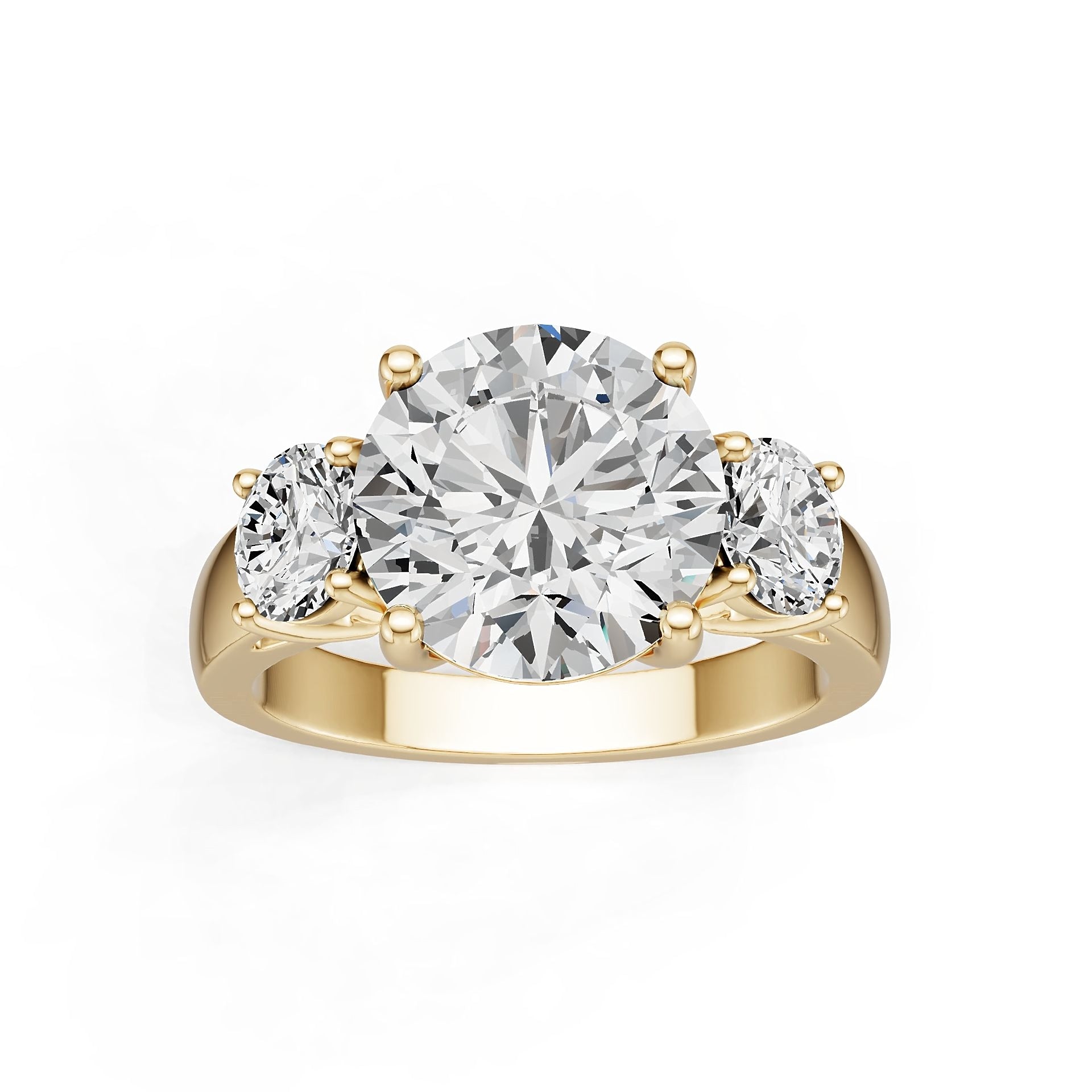 Platinum Semi Mount Ring Setting Round Ro 6x6mm Diamond Accent Syz Jewelry