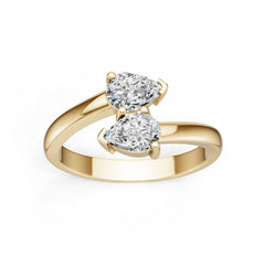 10K Gold Semi Mount Ring Setting Round Ro 7x5mm Syz Jewelry