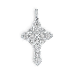 10K Gold Semi Mount Pendant Setting Marquise MQ 6X3mm PE 5X3mm HT 4X4mm Moissanite Accent DHJ