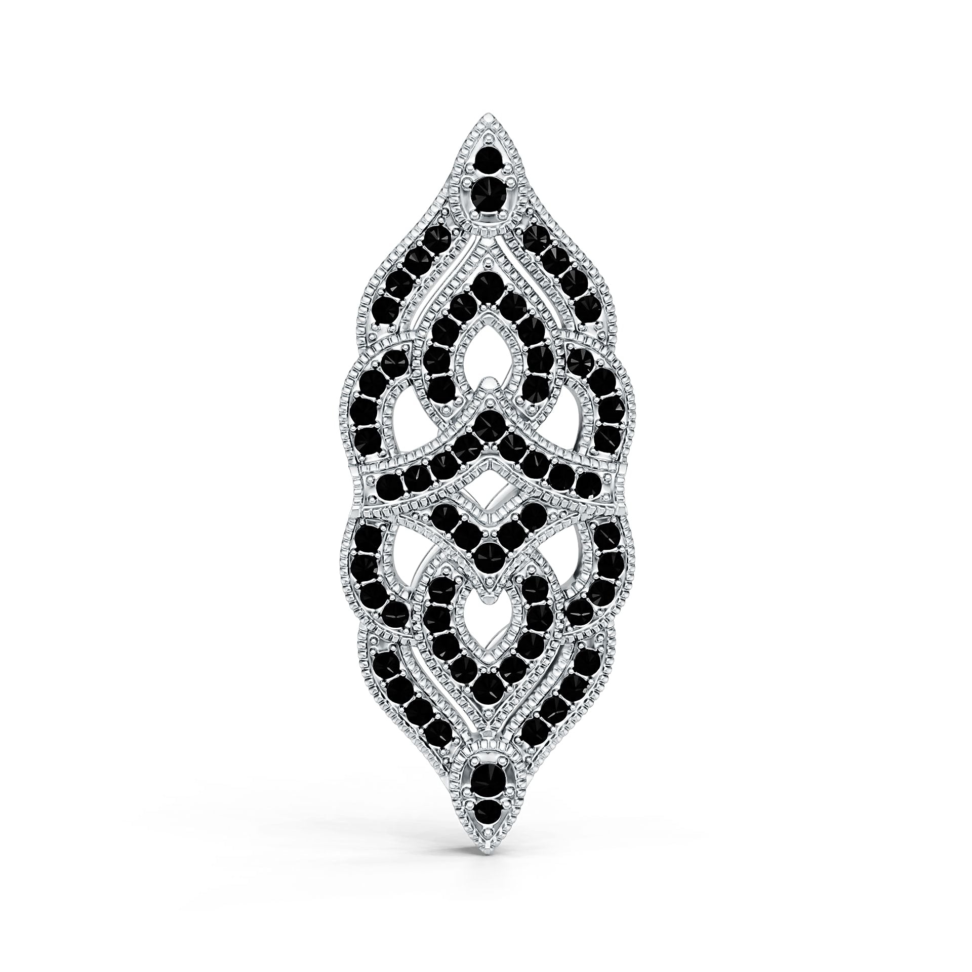 Platinum Semi Mount Pendant Setting Round Ro 2x2mm Syz Jewelry