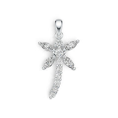Sterling Silver Semi Mount Pendant Setting Marquise MQ 6X3mm DHJ