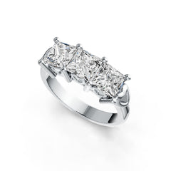 Platinum Semi Mount Ring Setting Princess SQ 5.5X5.5mm DHJ