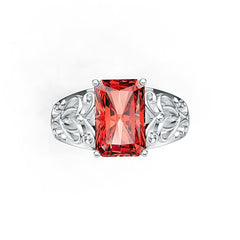 Sterling Silver Semi Mount Ring Setting OCT Emerald 12x8mm Art Deco Syzjewelry