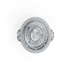 Sterling Silver Semi Mount Ring Setting Oval OV 7X5mm DHJ
