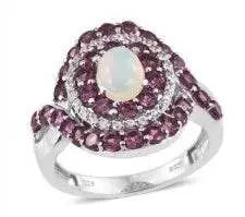 14K Gold Semi Mount Ring Setting Oval OV 8X6mm White Topaz Diamond Accent DHJ