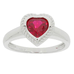 14K Gold Semi Mount Ring Setting Heart HT 7X7mm DHJ