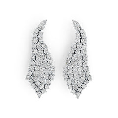 Sterling Silver Semi Mount Earrings Setting Oval OV 4X3mm PE 4X3mm RD 3X3mm DHJ