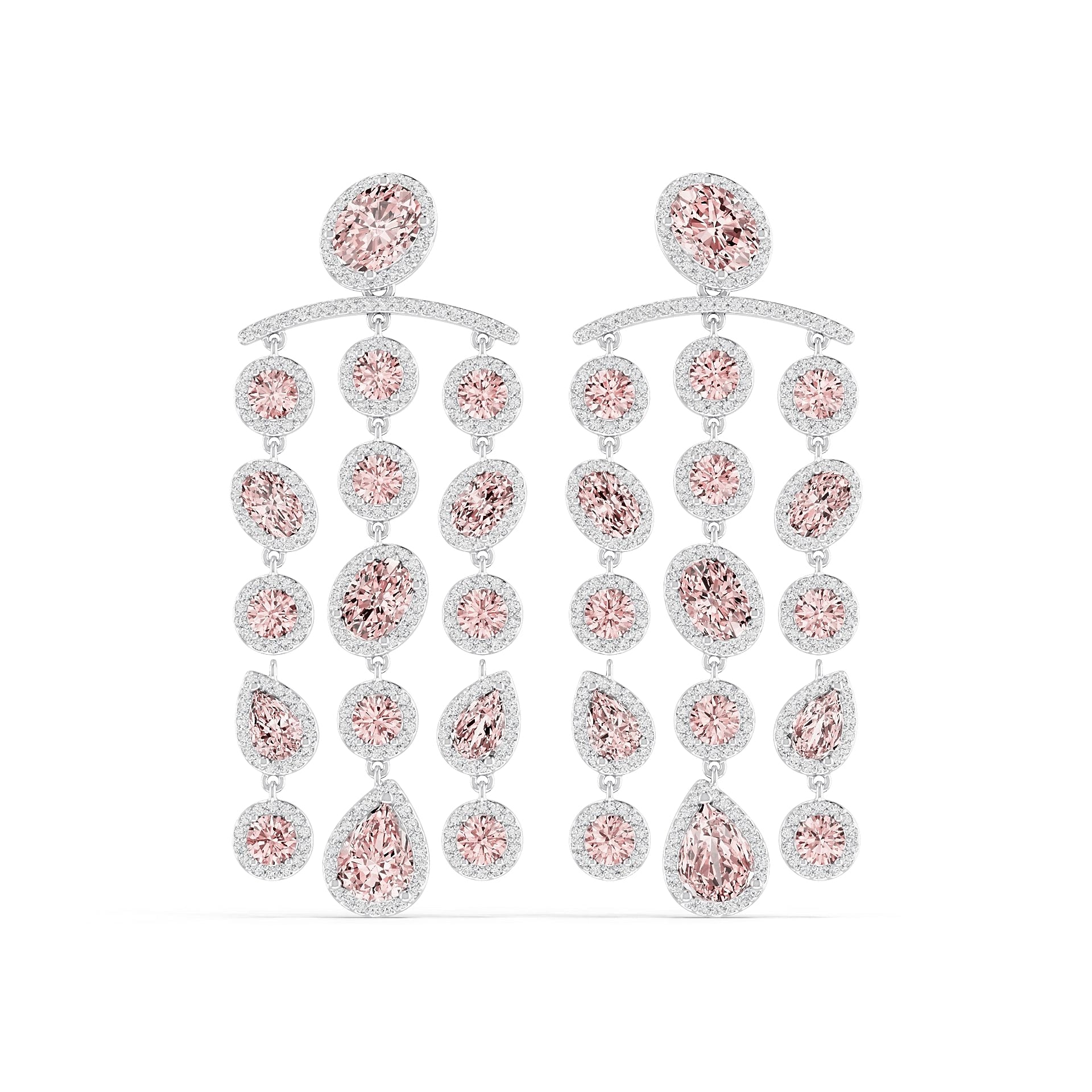 10K Gold Semi Mount Earrings Setting Oval Ov 8x6mm Moissanite Accent Syz Jewelry