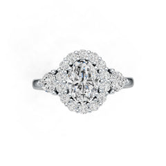 Sterling Silver Semi Mount Ring Setting Oval OV 8X6mm DHJ