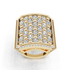 10K Gold Semi Mount Ring Setting Oval Ov 5x3mm Moissanite Accent Syz Jewelry