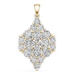 10K Gold Semi Mount Pendant Setting Round Ro 14x2mm Syz Jewelry