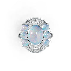 Sterling Silver Semi Mount Ring Setting Oval OV 11X9mm RD 4X4mm DHJ