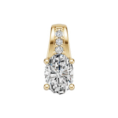 Sterling Silver Semi Mount Pendant Setting Oval OV 7X5mm Syzjewelry