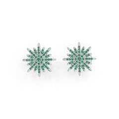 Sterling Silver Semi Mount Earrings Setting Round RD 1.4mm DHJ