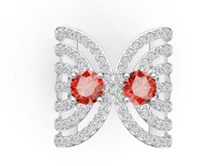 Sterling Silver Semi Mount Ring Setting Round RD 6x6mm DHJ