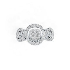 Sterling Silver Semi Mount Ring Setting Round RD 1.25mm DHJ