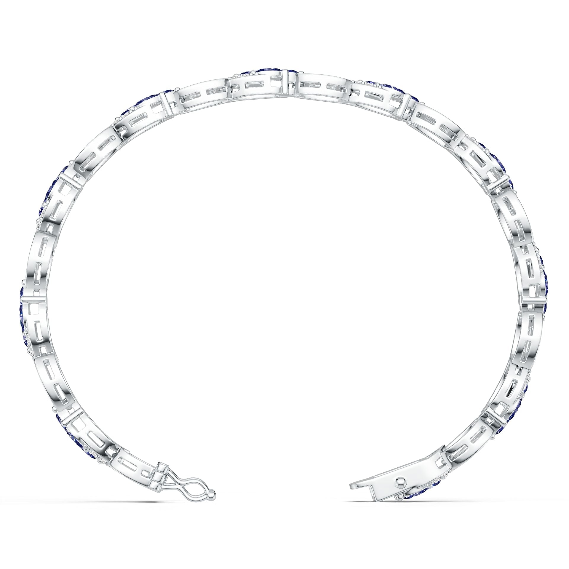 14K Gold Semi Mount Bracelet Setting Round Ro 4x2mm Syz Jewelry