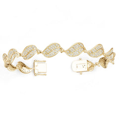 18K Gold Semi Mount Bracelet Setting Round Ro 1x1mm Syz Jewelry