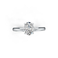 Sterling Silver Semi Mount Ring Setting Oval OV 8X6mm DHJ